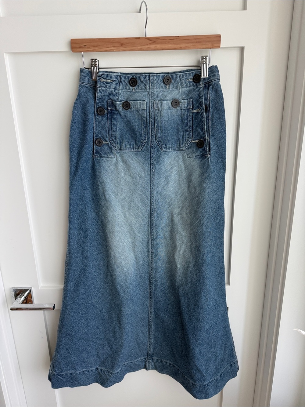 Vintage Newport News maxi denim skirt